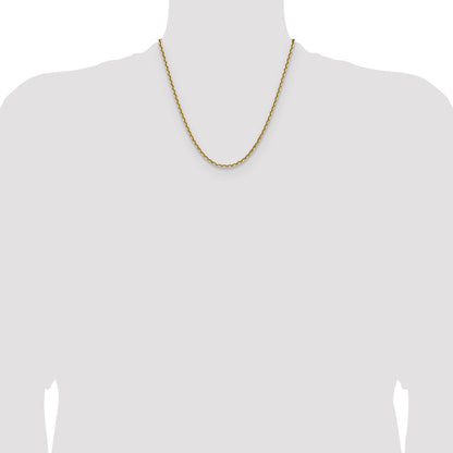 14k 3.25mm D/C French Link Chain