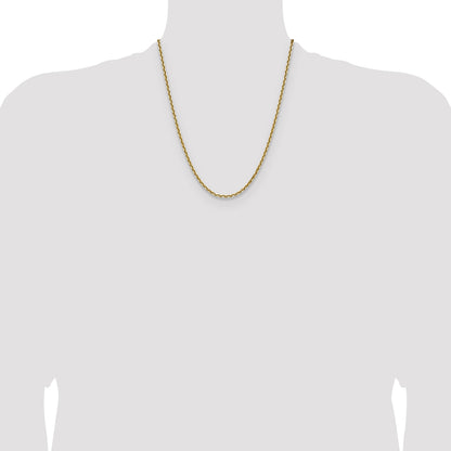 14k 3.25mm D/C French Link Chain