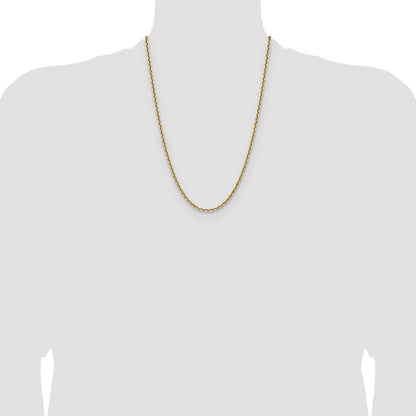 14k 3.25mm D/C French Link Chain