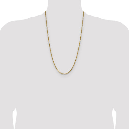 14k 3.25mm D/C French Link Chain