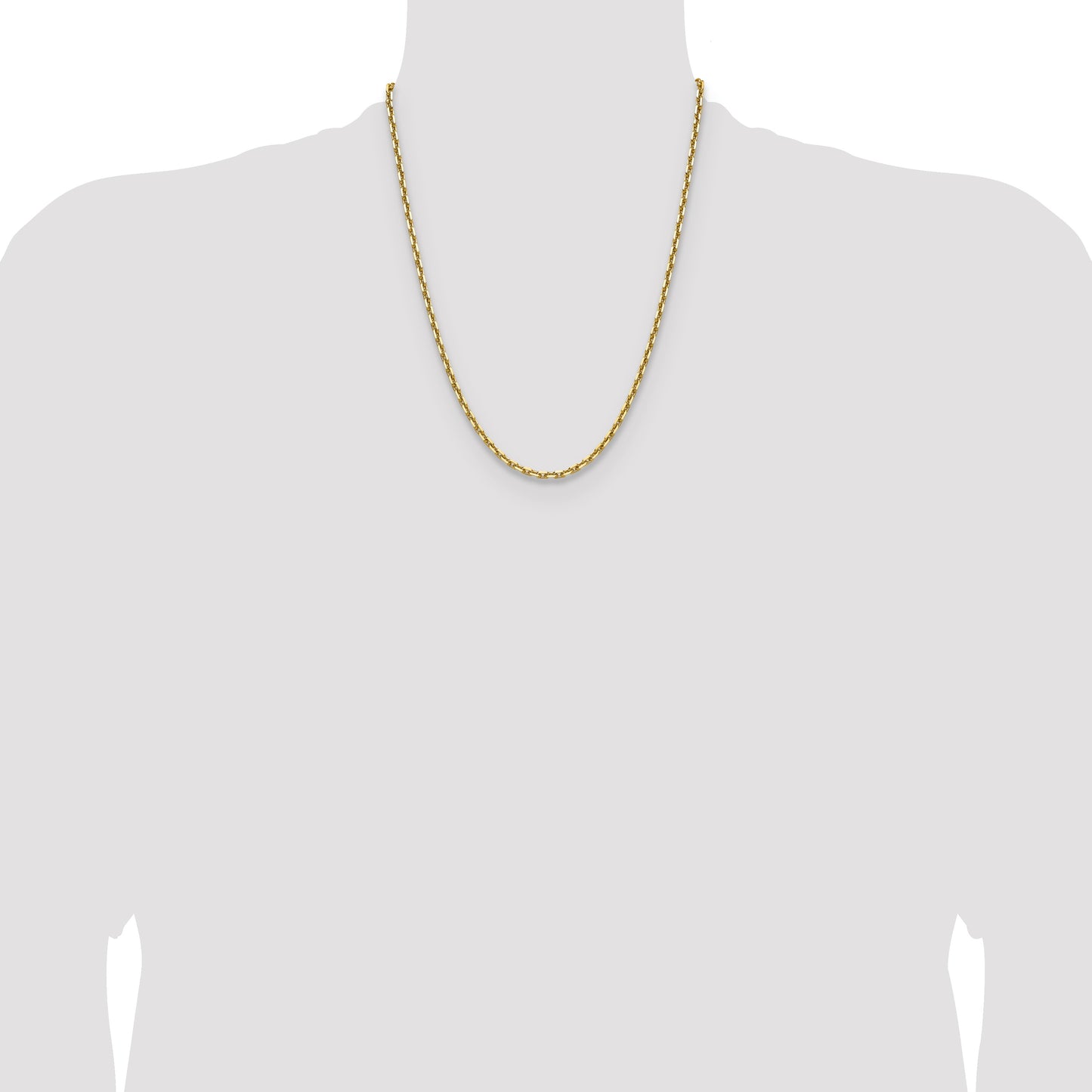 14k 3.90mm D/C French Link Chain