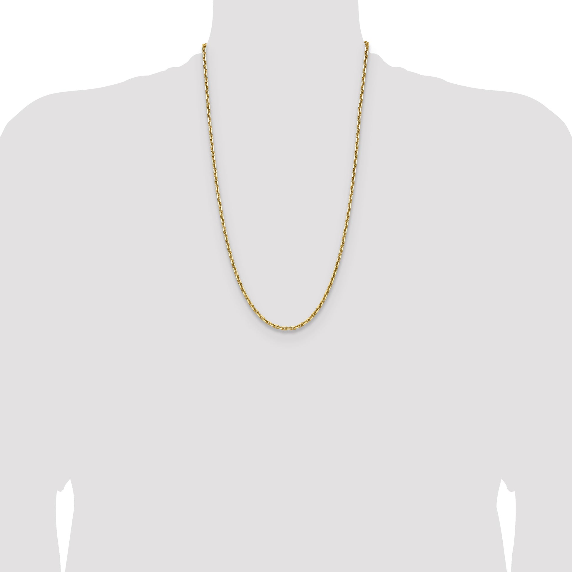 14k 3.90mm D/C French Link Chain