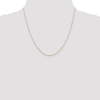 14K 20 inch .8mm Diamond-cut Cable with Lobster Clasp Chain