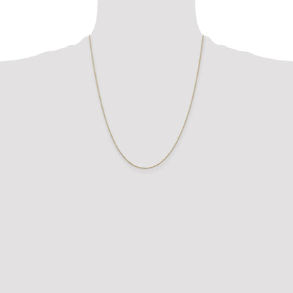 14K 22 inch .8mm Diamond-cut Cable with Lobster Clasp Chain