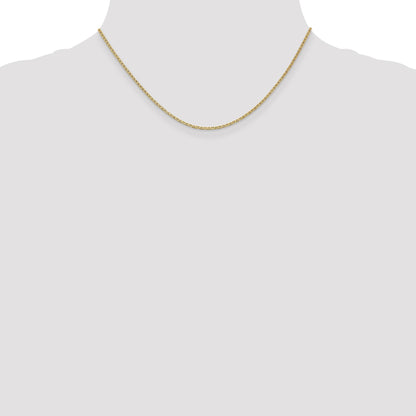 14K 16 inch 1.5mm Lightweight Flat Anchor Link with Lobster Clasp Pendant Chain