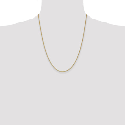 14K 22 inch 1.5mm Lightweight Flat Anchor Link with Lobster Clasp Pendant Chain