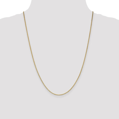 14K 24 inch 1.5mm Lightweight Flat Anchor Link with Lobster Clasp Pendant Chain