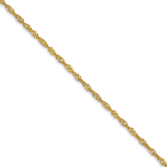 14k 1.4mm Singapore Chain (100 inch Spool)