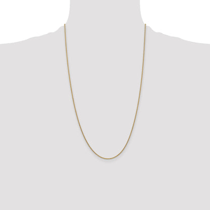 14K 26 inch 1.4mm Round Open Link Cable with Lobster Clasp Chain