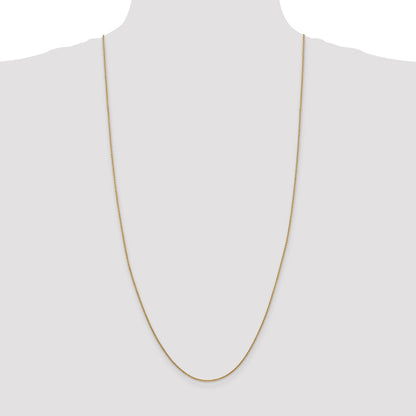 14K 30 inch 1.4mm Round Open Link Cable with Lobster Clasp Chain