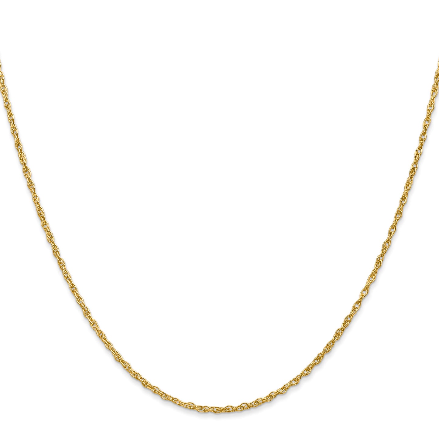 14K 26 inch 1.3 Heavy Baby Rope with Lobster Clasp Chain