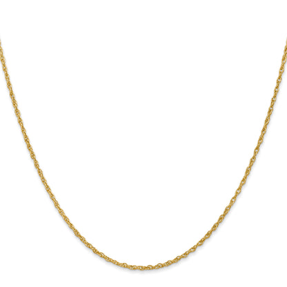14K 26 inch 1.3 Heavy Baby Rope with Lobster Clasp Chain