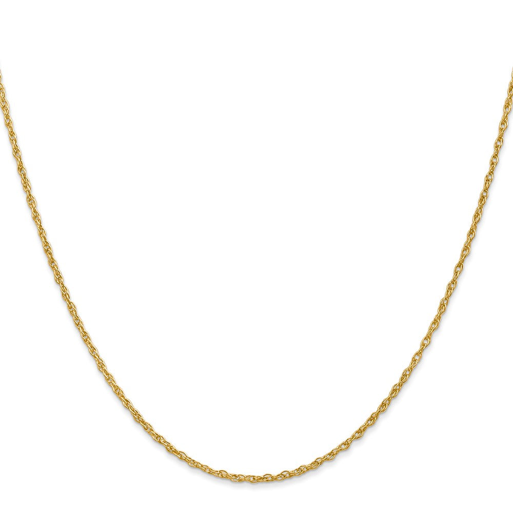 14K 16 inch 1.3 Heavy Baby Rope with Lobster Clasp Chain