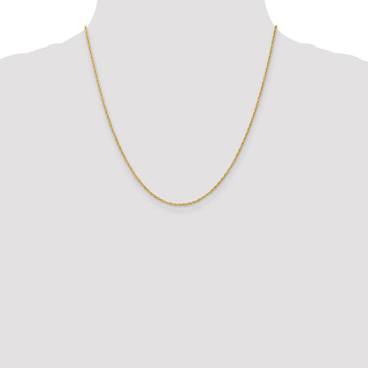 14K 20 inch 1.3 Heavy Baby Rope with Lobster Clasp Chain