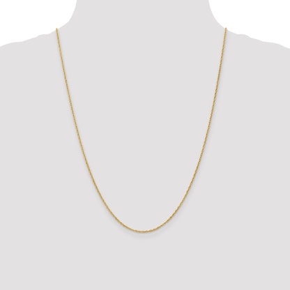 14K 24 inch 1.3 Heavy Baby Rope with Lobster Clasp Chain