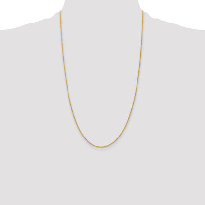 14K 26 inch 1.3 Heavy Baby Rope with Lobster Clasp Chain