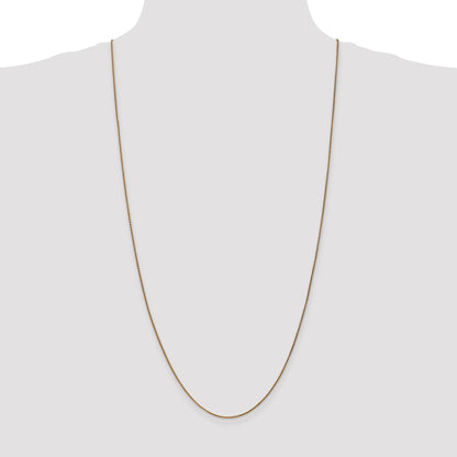 14K 30 inch 1.25mm Diamond-cut Spiga with Lobster Clasp Chain