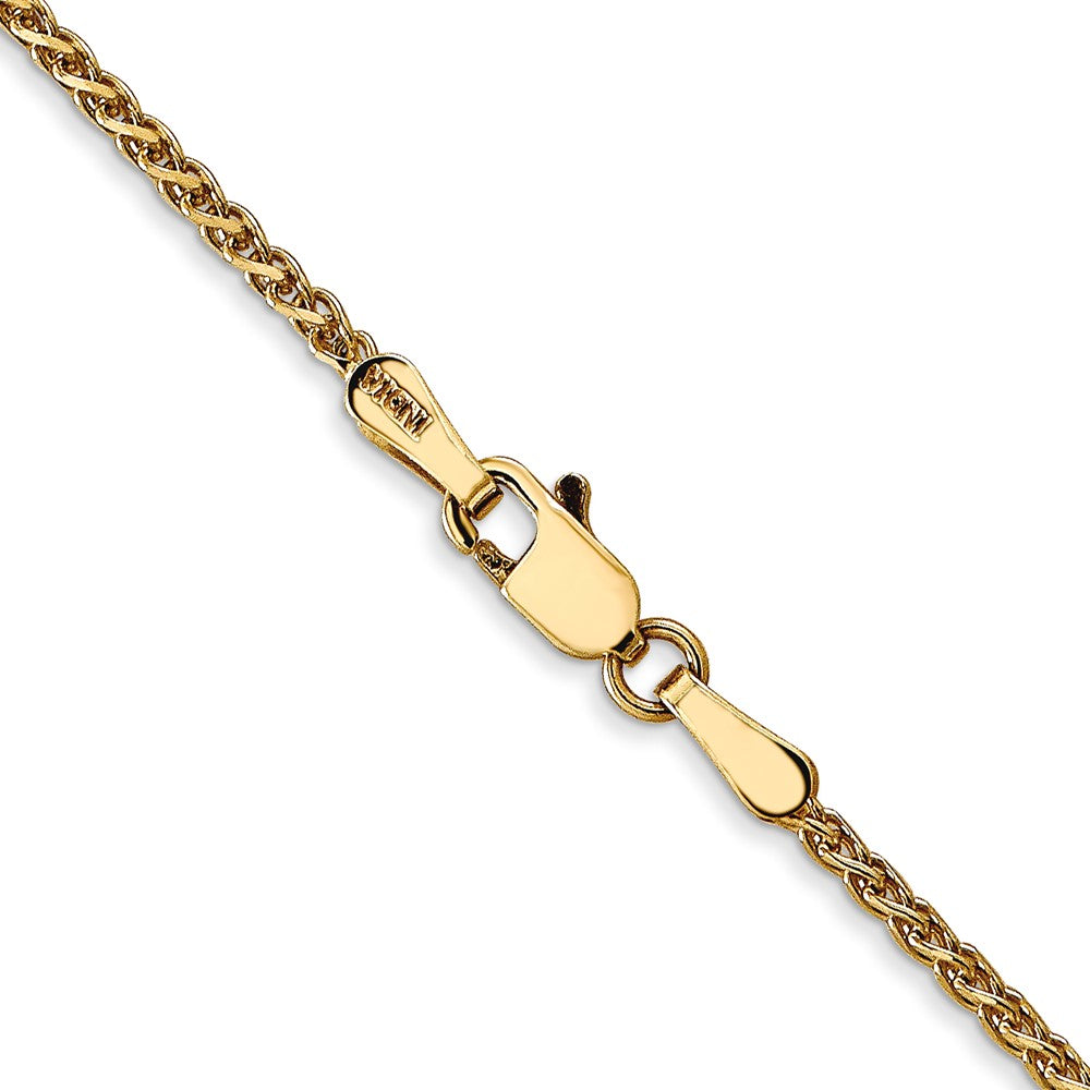 14K 18 inch 1.7mm Diamond-cut Spiga with Lobster Clasp Chain