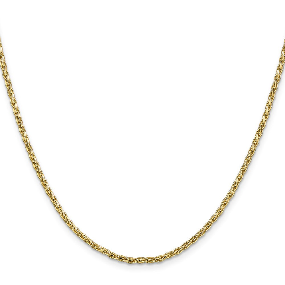 14k 18 inch 2.25mm Parisian Wheat with Lobster Clasp Chain