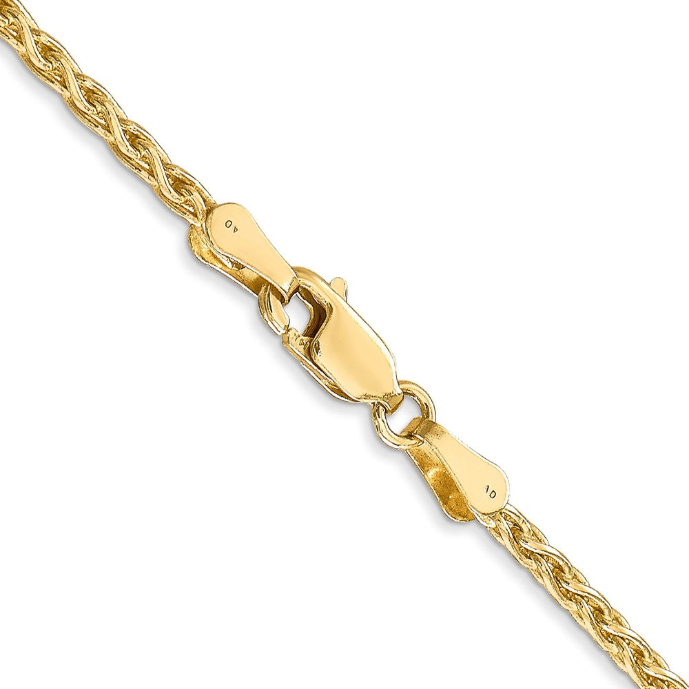 14k 18 inch 2.25mm Parisian Wheat with Lobster Clasp Chain