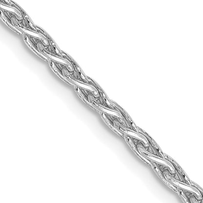 14K White Gold 20 inch 2.25mm Parisian Wheat with Lobster Clasp Chain