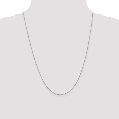 14K White Gold 24 inch .9mm Cable with Lobster Clasp Chain