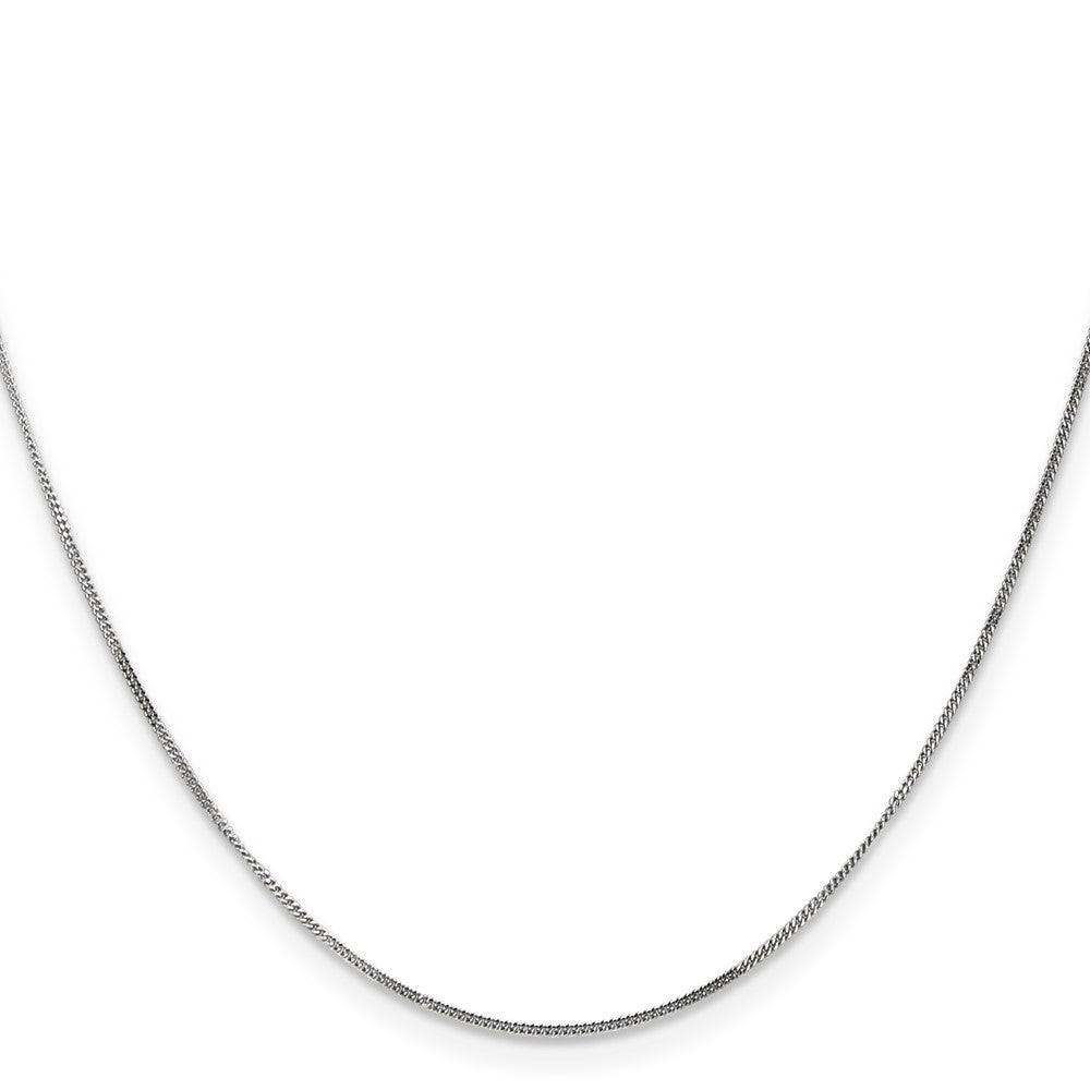 14K White Gold 13 inch .9mm Curb  with Spring Ring Clasp Pendant Chain Pendant Chain