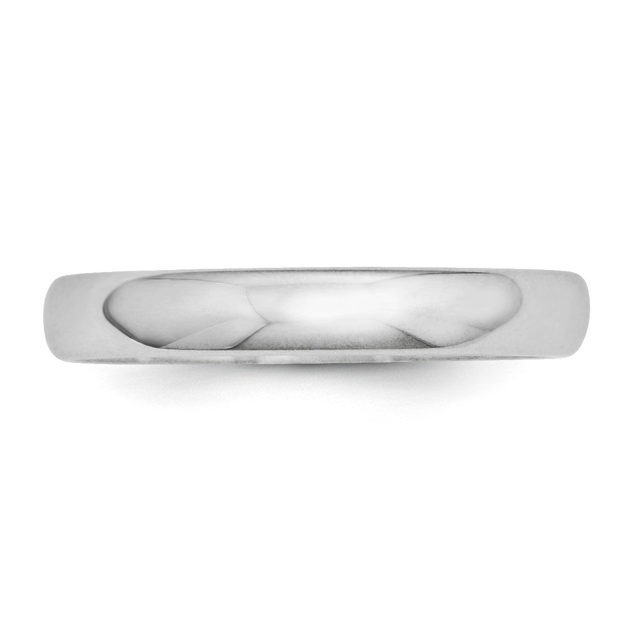 Platinum 3mm Half Round Wedding Band Size 11.5