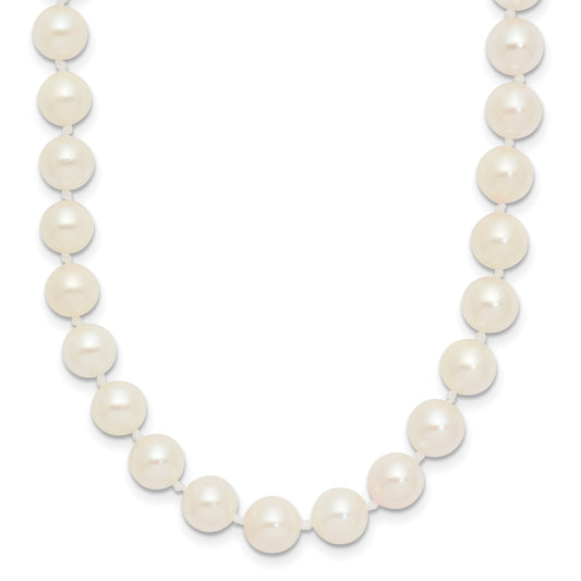 14k 6-7mm White Round Akoya Saltwater Cultured Pearl 20 inch Necklace