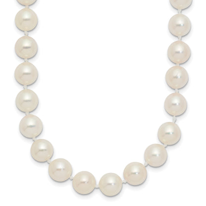 14k 7-8mm White Round Akoya Saltwater Cultured Pearl 24 inch Necklace