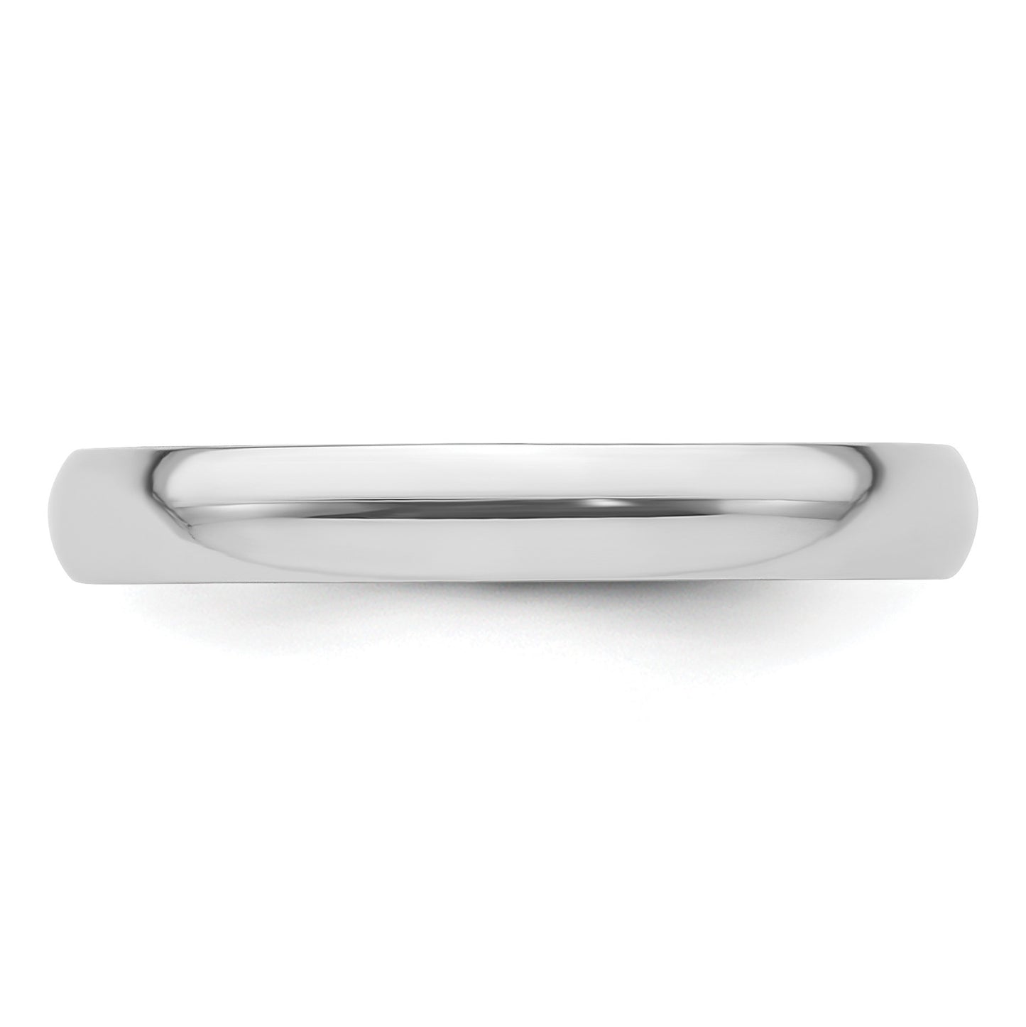 Platinum 3mm Lightweight Comfort-Fit Wedding Band Size 9.5