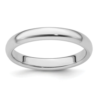 Platinum 3mm Lightweight Comfort-Fit Wedding Band Size 6.5