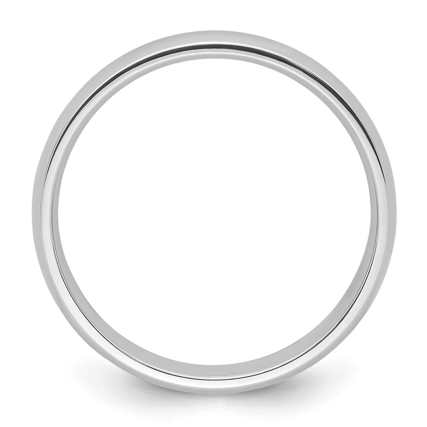 Platinum 4mm Lightweight Comfort-Fit Wedding Band Size 5.5