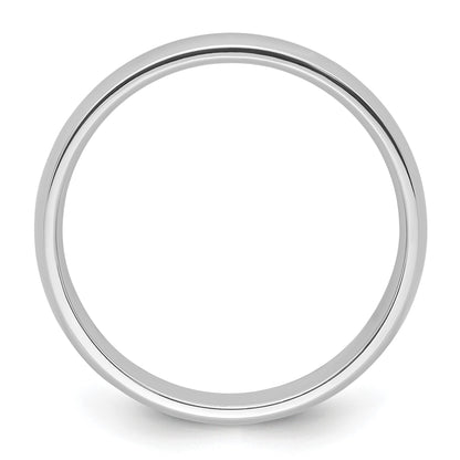 Platinum 4mm Lightweight Comfort-Fit Wedding Band Size 8