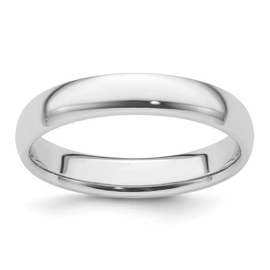 Platinum 4mm Lightweight Comfort-Fit Wedding Band Size 7.5