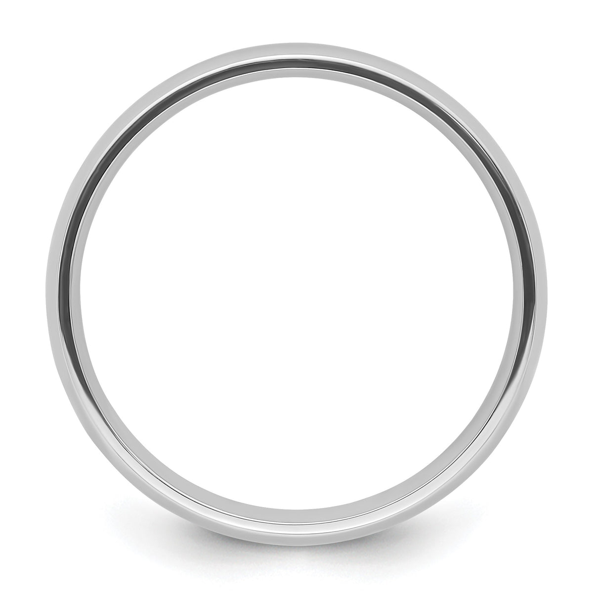 Platinum 5mm Lightweight Comfort-Fit Wedding Band Size 10