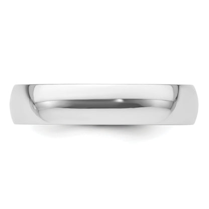 Platinum 5mm Lightweight Comfort-Fit Wedding Band Size 10