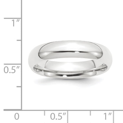 Platinum 5mm Lightweight Comfort-Fit Wedding Band Size 10.5