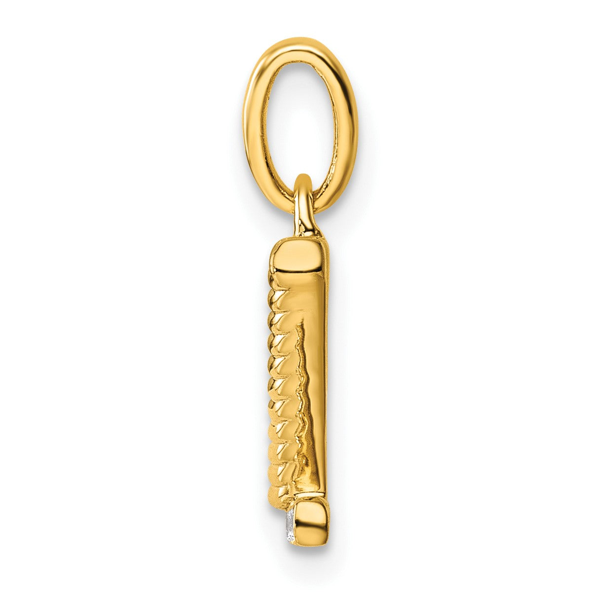 14k Twisted .05 ct. Diamond Initial Z Charm