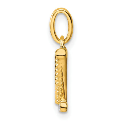 14k Twisted .05 ct. Diamond Initial Z Charm