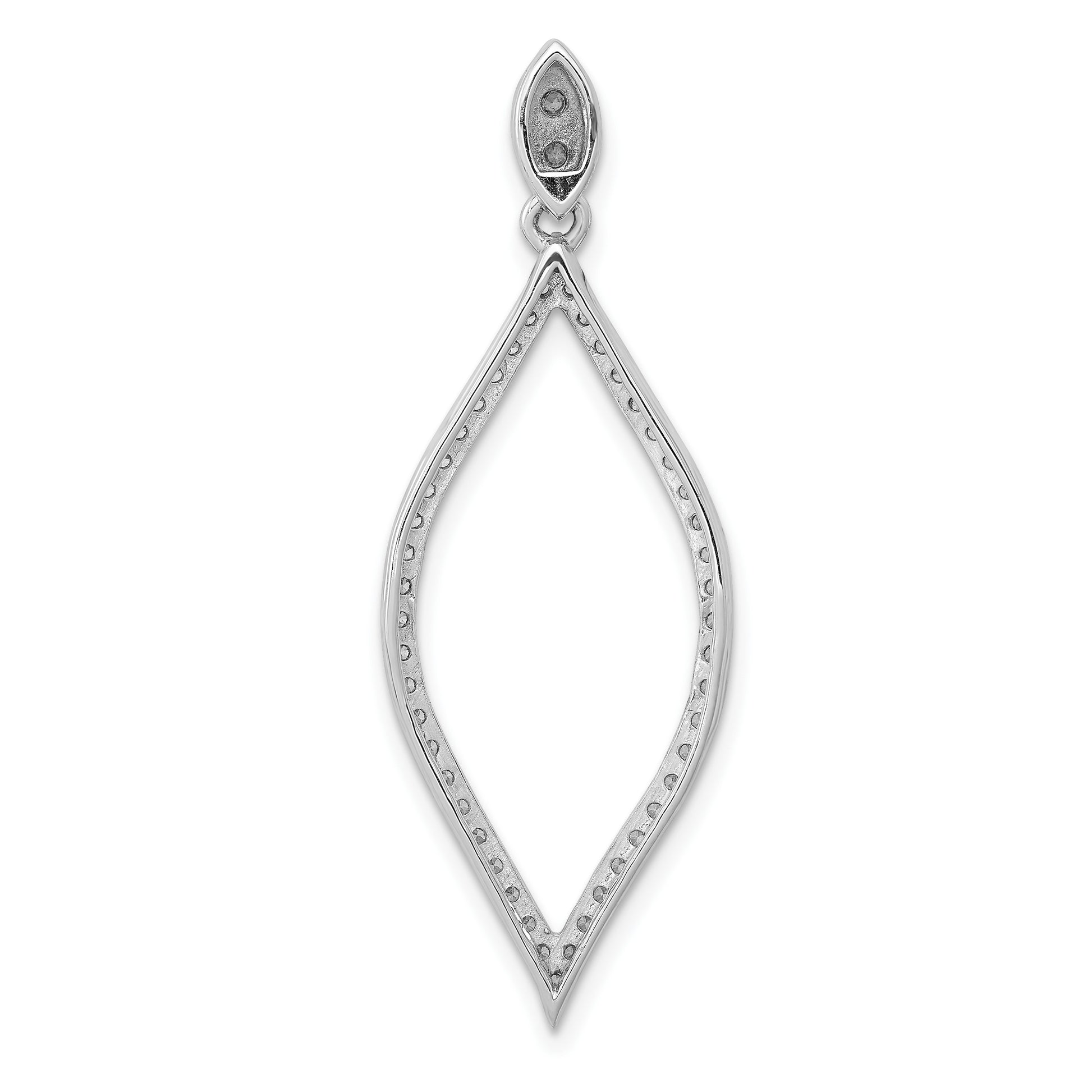 14k White Gold 1/2 carat Diamond Pendant