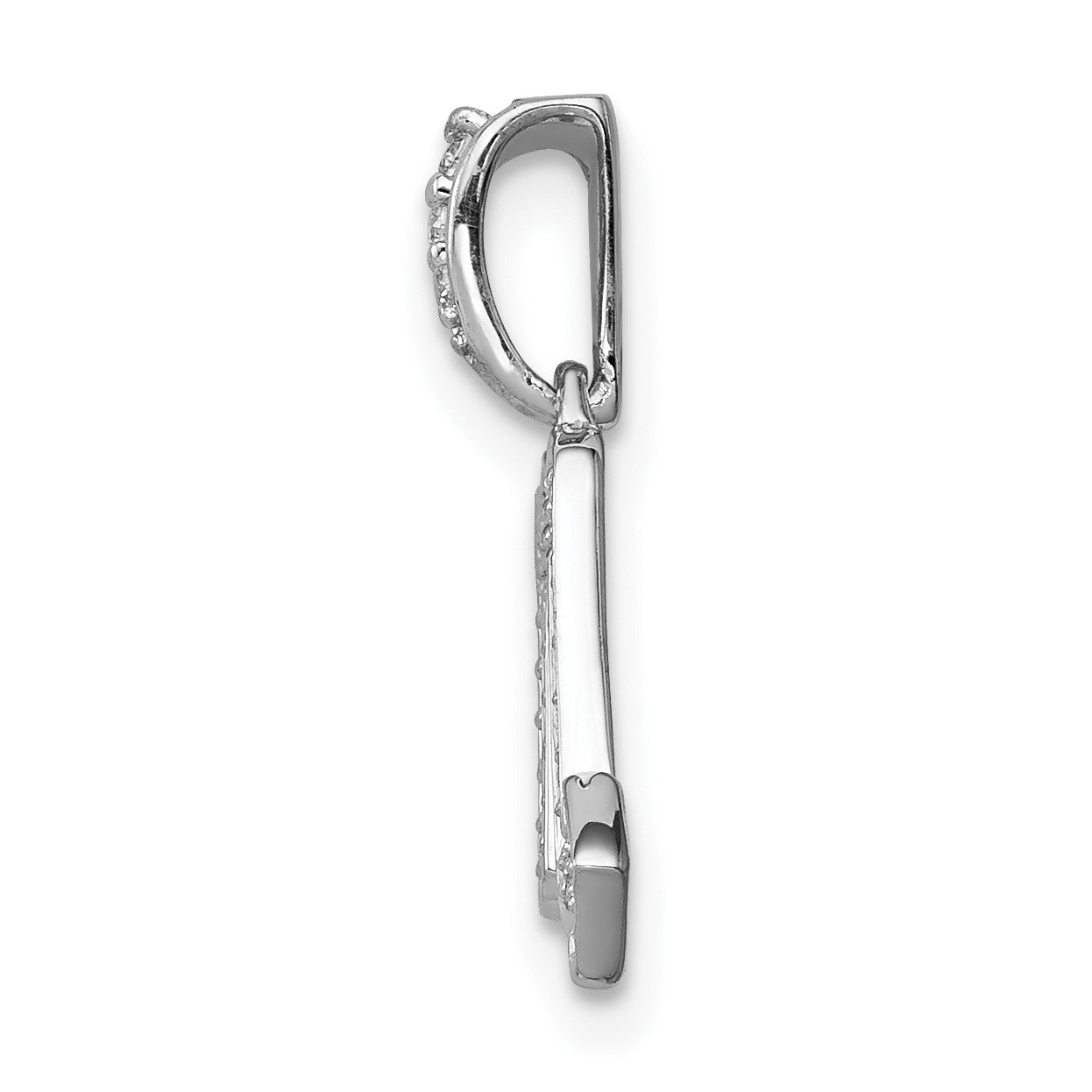 14k White Gold Diamond Scorpio Zodiac Pendant