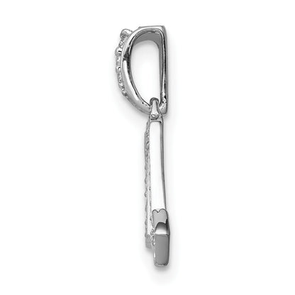 14k White Gold Diamond Scorpio Zodiac Pendant