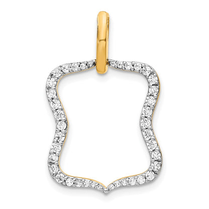 14k 1/2ct. Diamond Fancy Pendant