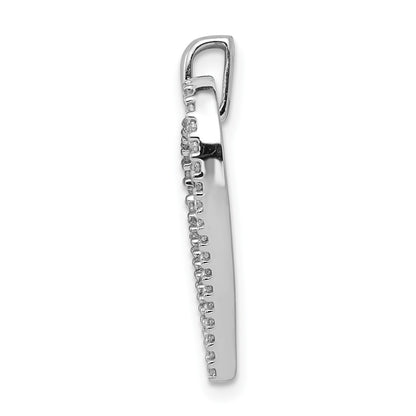 14k White Gold 1/6 carat Diamond Heart Pendant