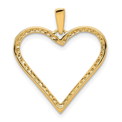 14k 1/6ct. Diamond Heart Pendant