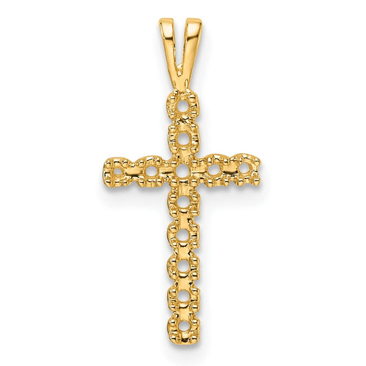 14k Latin Cross Pendant Mounting