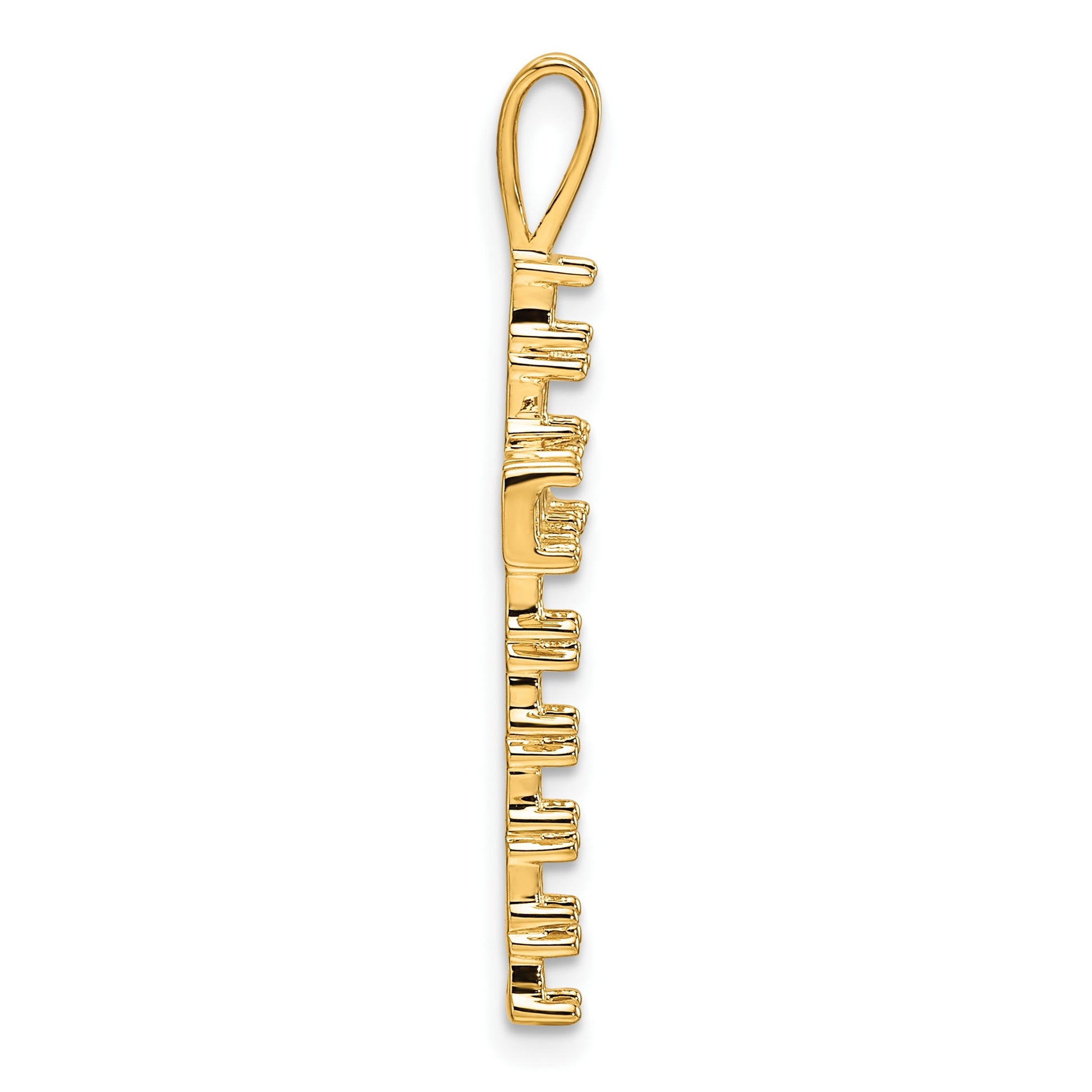 14k Latin Cross Pendant Mounting