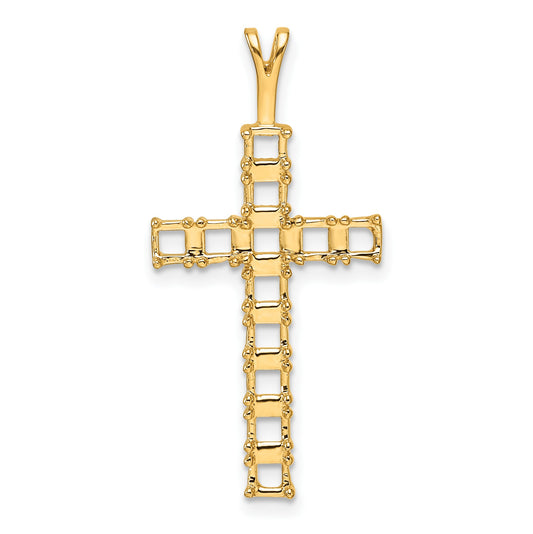 14k Latin Cross Pendant Mounting
