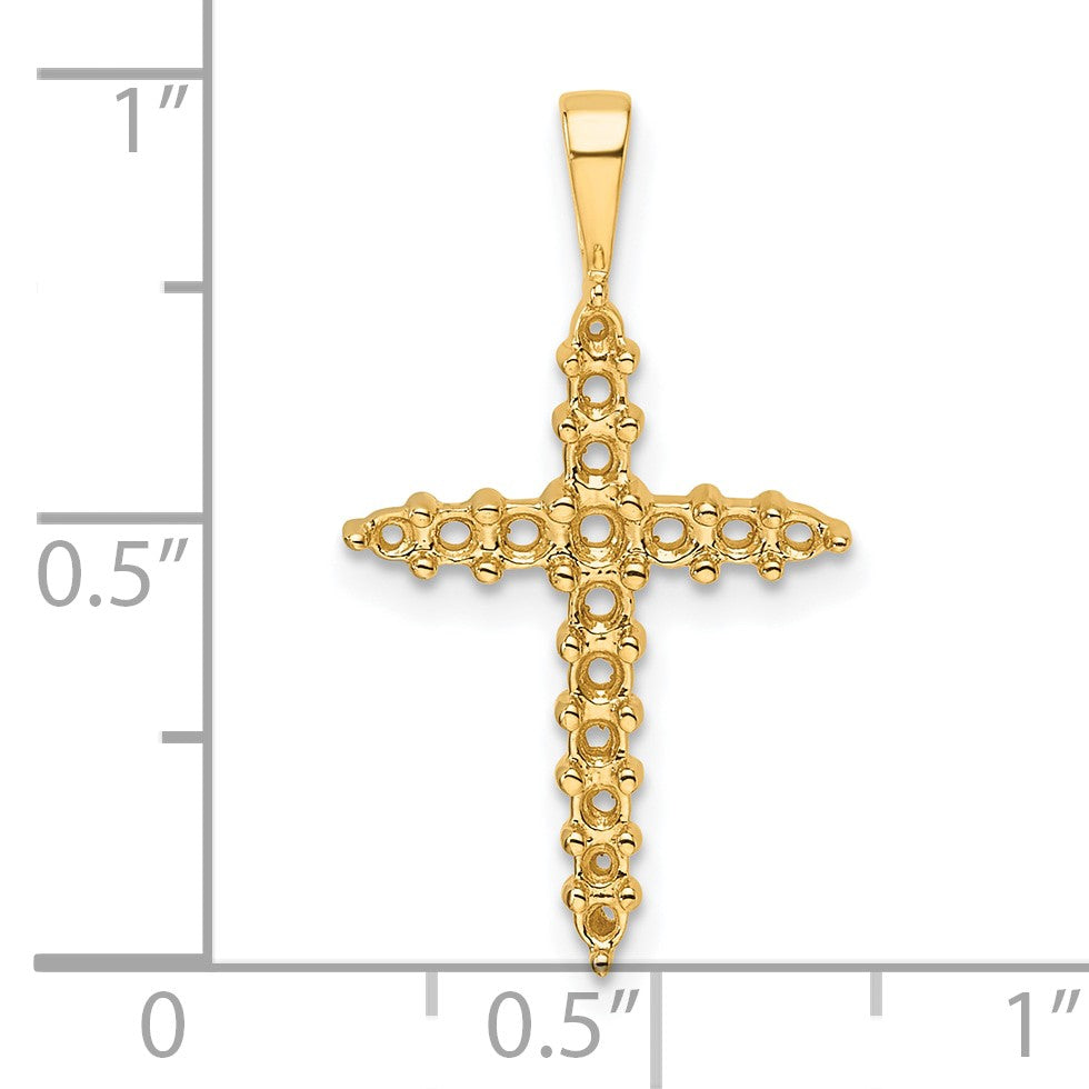 14k Diamond Cross Mounting